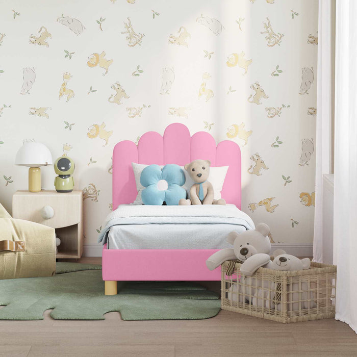 Struttura letto per bambini con testata Rosa 70 x 140 cm 42011042