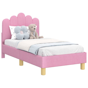 Struttura letto per bambini con testata Rosa 70 x 140 cm 42011042
