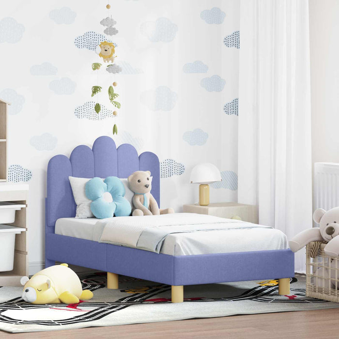 Struttura letto per bambini con testata Blu jeans 70 x 140 cm 42011043