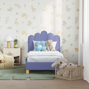 Struttura letto per bambini con testata Blu jeans 70 x 140 cm 42011043