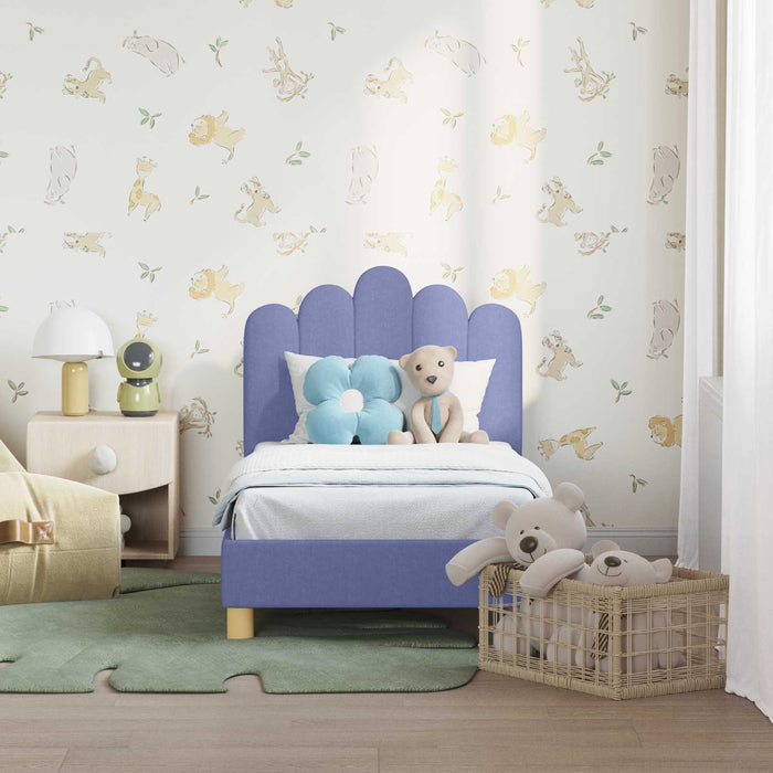 Struttura letto per bambini con testata Blu jeans 70 x 140 cm 42011043