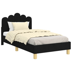 Struttura letto per bambini con testata Nero 80 x 160 cm 42011046