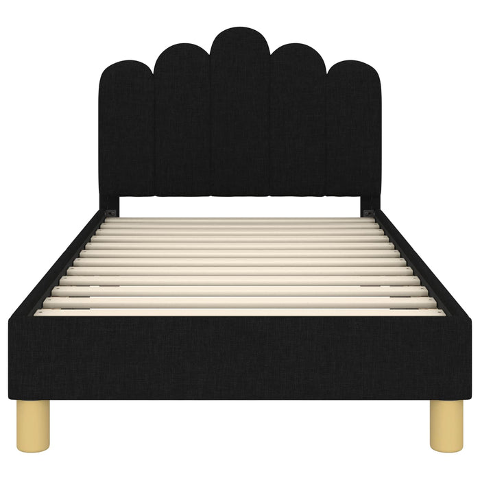 Struttura letto per bambini con testata Nero 80 x 160 cm 42011046