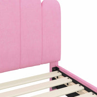 Struttura letto per bambini con testata Rosa 80 x 160 cm 42011047