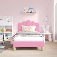Struttura letto per bambini con testata Rosa 80 x 160 cm 42011047