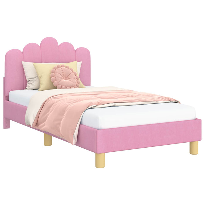 Struttura letto per bambini con testata Rosa 80 x 160 cm 42011047