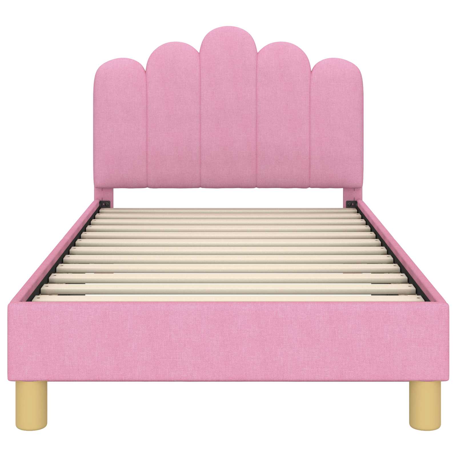 Struttura letto per bambini con testata Rosa 80 x 160 cm 42011047
