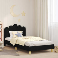 Struttura letto per bambini con testata Nero 80 x 200 cm 42011051