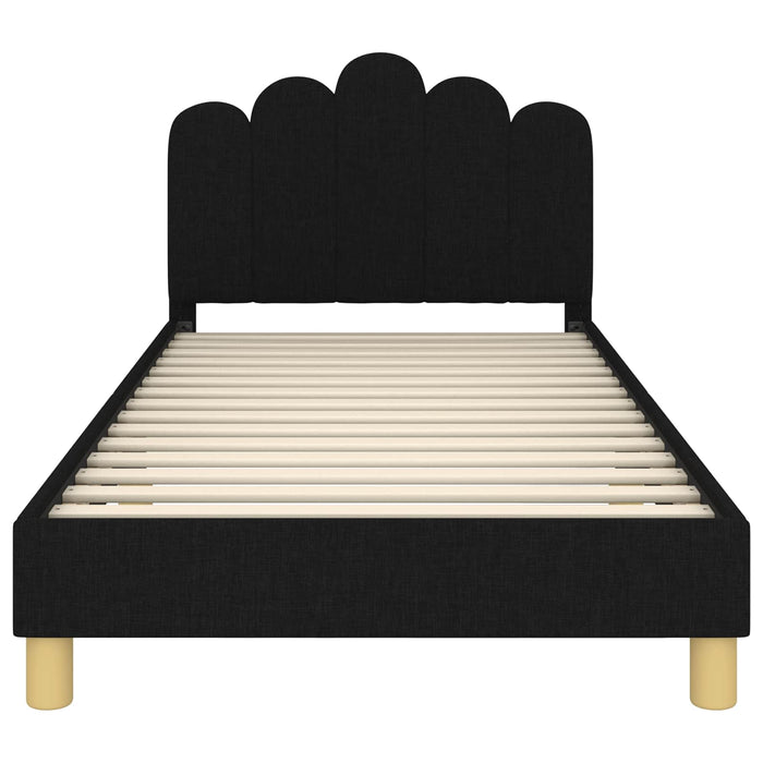 Struttura letto per bambini con testata Nero 80 x 200 cm 42011051