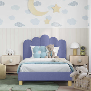 Struttura letto per bambini con testata Blu jeans 80 x 200 cm 42011053