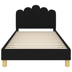 Struttura letto per bambini con testata Nero 90 x 190 cm 42011056