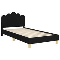 Struttura letto per bambini con testata Nero 90 x 200 cm 42011061