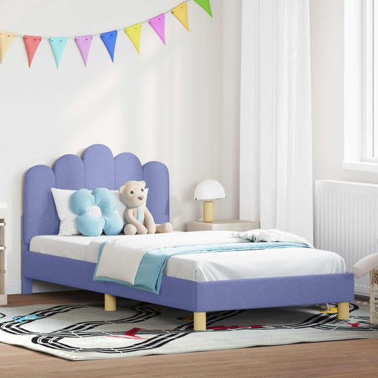 Struttura letto per bambini con testata Blu jeans 90 x 200 cm 42011063