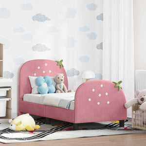 Struttura letto per bambini con testata Rosa 70 x 140 cm 42011069