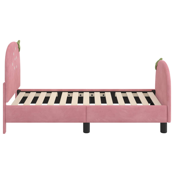 Struttura letto per bambini con testata Rosa 70 x 140 cm 42011069