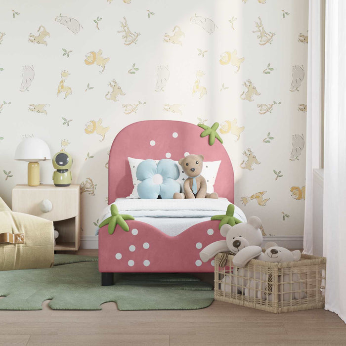 Struttura letto per bambini con testata Rosa 70 x 140 cm 42011074
