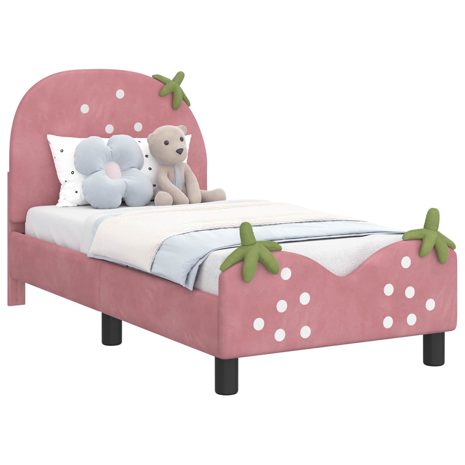 Struttura letto per bambini con testata Rosa 70 x 140 cm 42011074