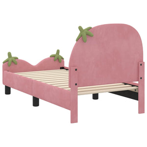 Struttura letto per bambini con testata Rosa 70 x 140 cm 42011074