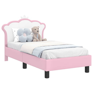 Struttura letto per bambini con testata Rosa 70 x 140 cm PU 42011079