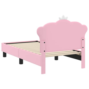 Struttura letto per bambini con testata Rosa 70 x 140 cm PU 42011079