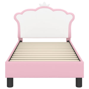 Struttura letto per bambini con testata Rosa 70 x 140 cm PU 42011079