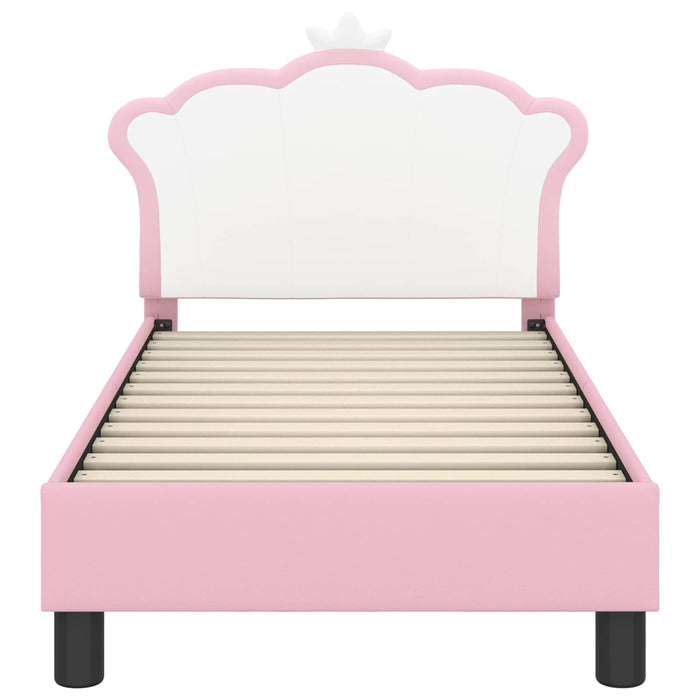 Struttura letto per bambini con testata Rosa 70 x 140 cm PU 42011079