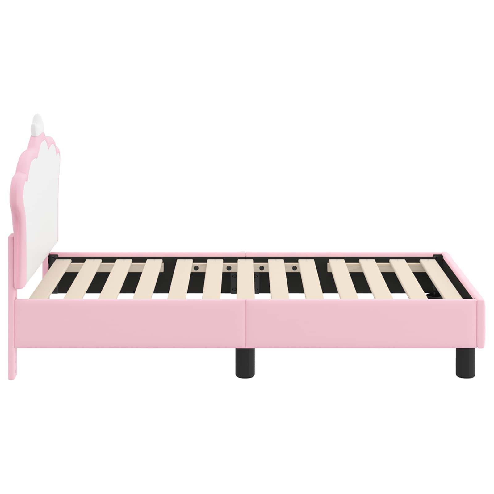 Struttura letto per bambini con testata Rosa 70 x 140 cm PU 42011079