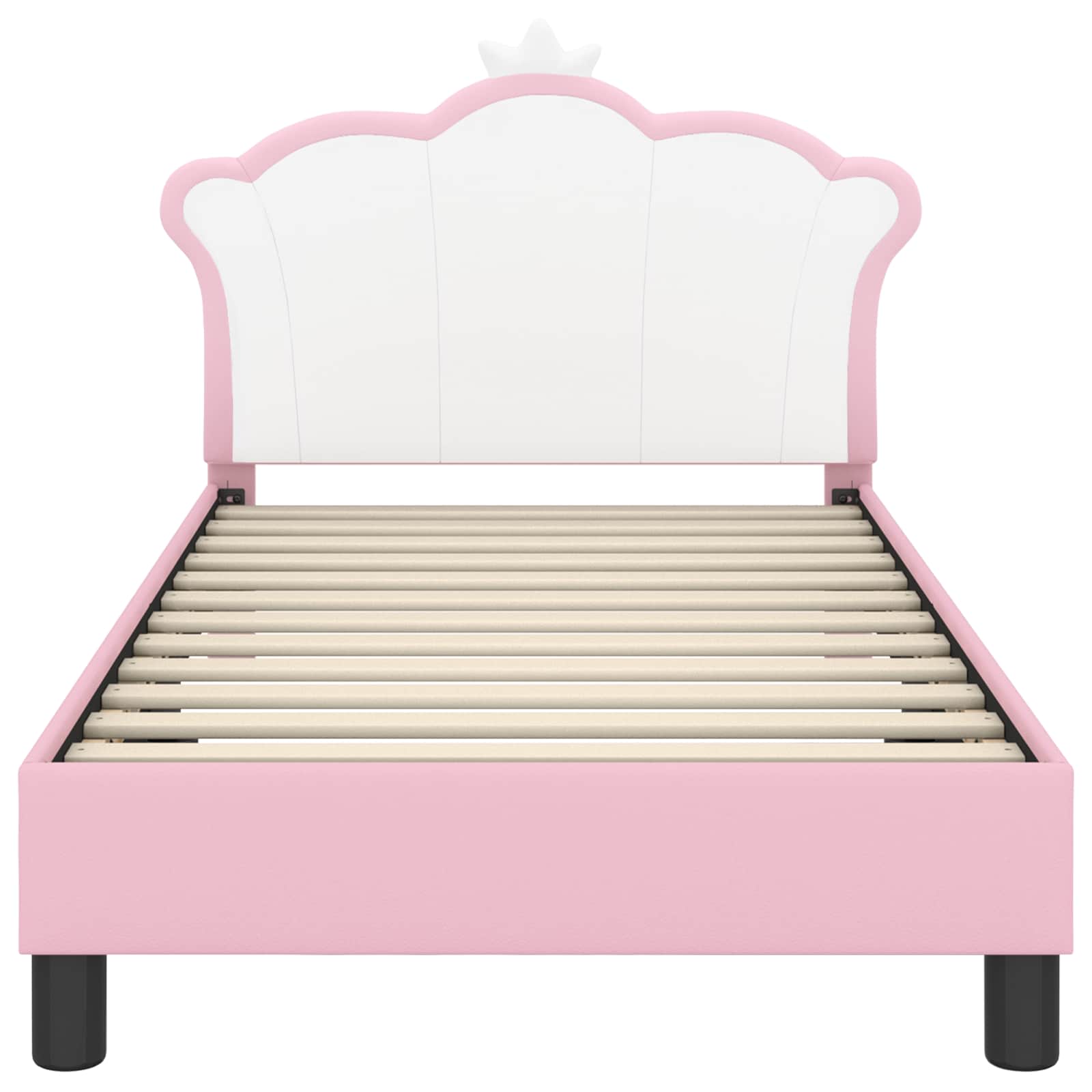 Struttura letto bambini con testata Rosa 80 x 160 cm PU 42011080