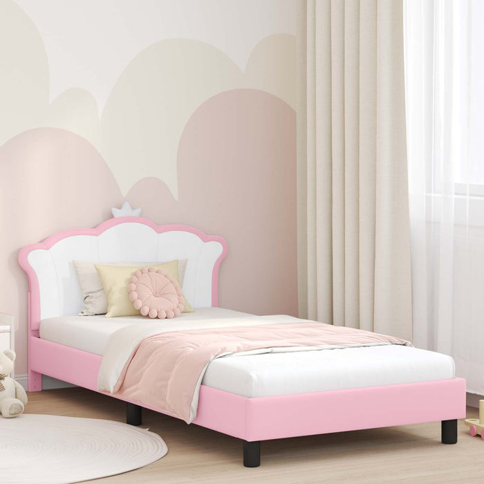 Struttura letto bambini con testata Rosa 80 x 200 cm PU 42011081