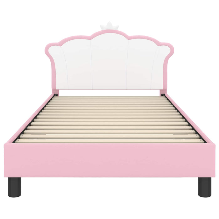 Struttura letto bambini con testata Rosa 80 x 200 cm PU 42011081