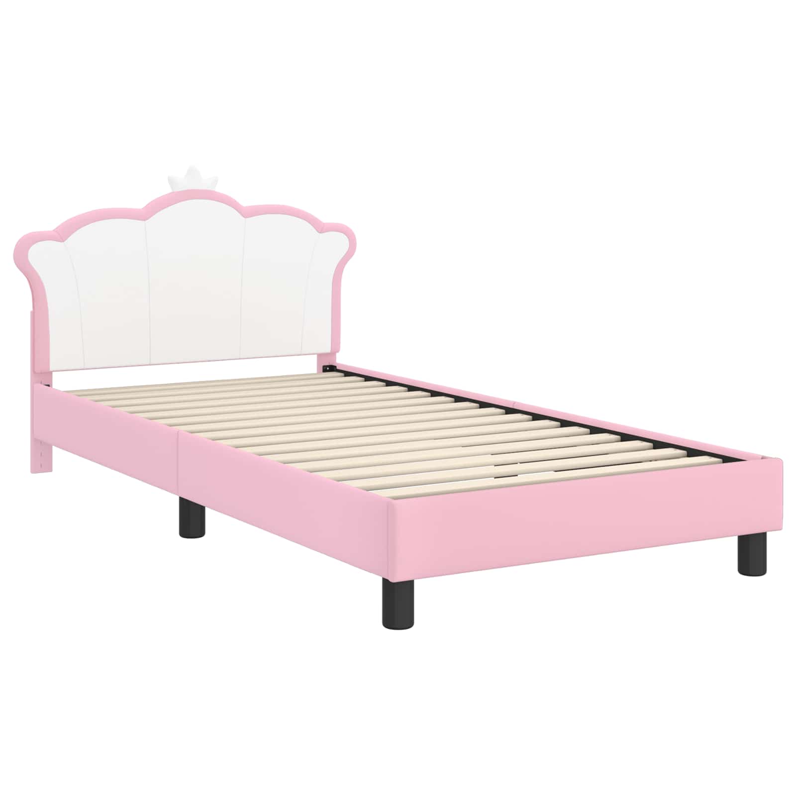 Struttura letto bambini con testata Rosa 90 x 190 cm PU 42011082