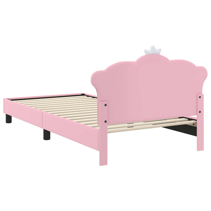 Struttura letto bambini con testata Rosa 90 x 190 cm PU 42011082
