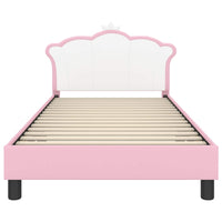 Struttura letto bambini con testata Rosa 90 x 190 cm PU 42011082