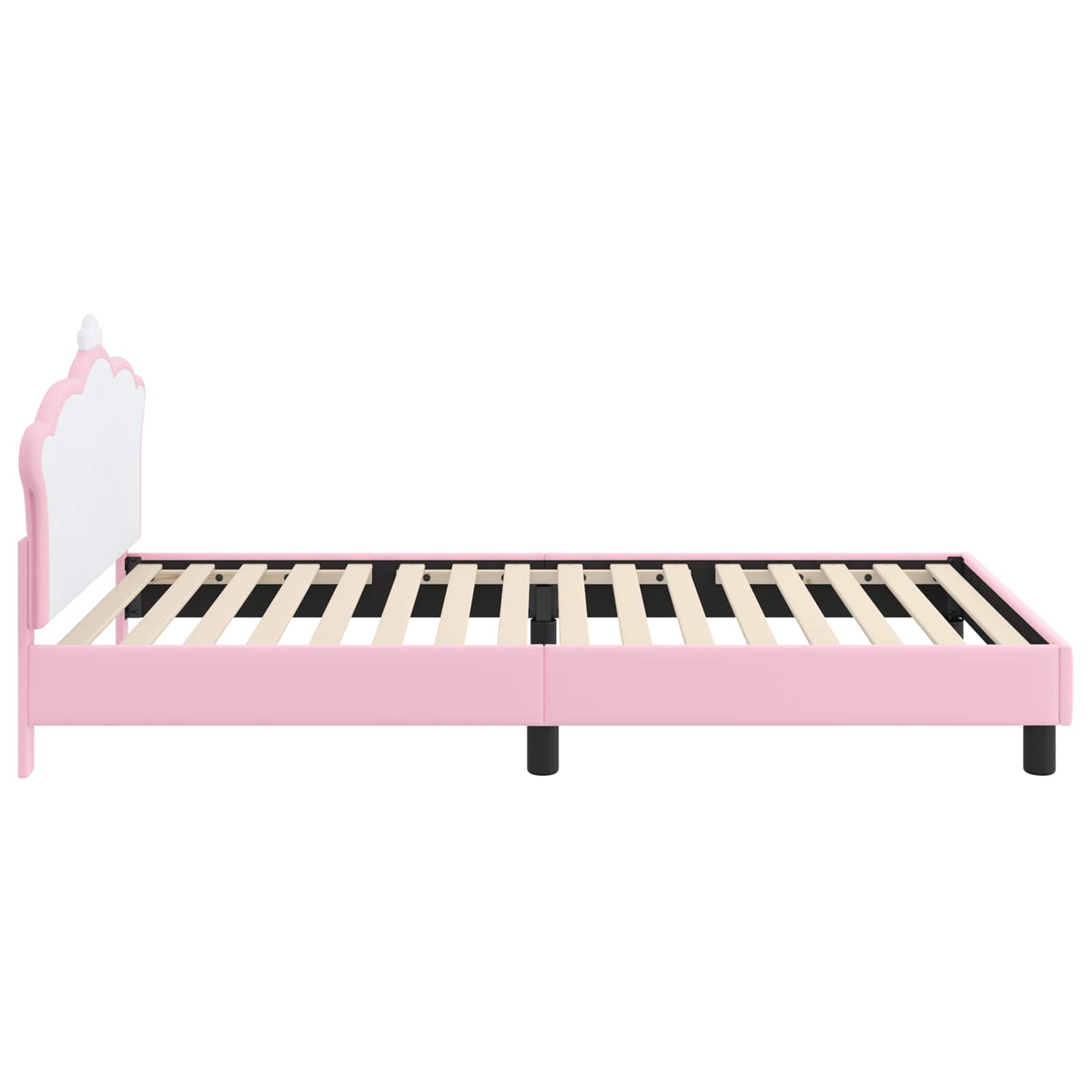 Struttura letto bambini con testata Rosa 90 x 190 cm PU 42011082
