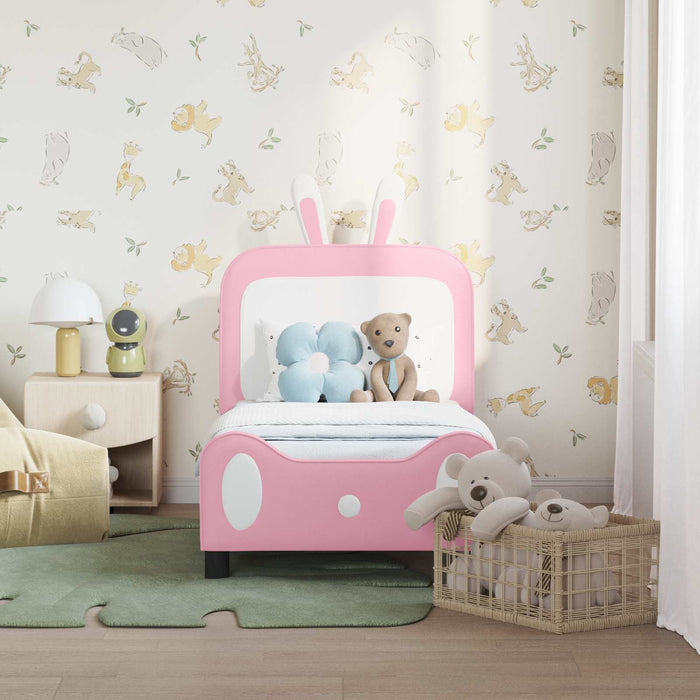 Struttura letto per bambini con testata Rosa 70 x 140 cm PU 42011084