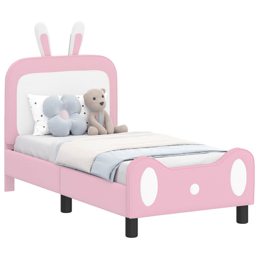 Struttura letto per bambini con testata Rosa 70 x 140 cm PU 42011084