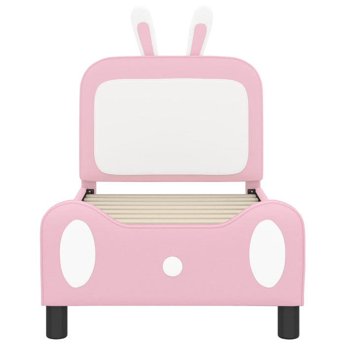 Struttura letto per bambini con testata Rosa 70 x 140 cm PU 42011084