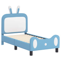 Struttura letto per bambini con testata Blu 70 x 140 cm PU 42011085