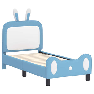 Struttura letto per bambini con testata Blu 70 x 140 cm PU 42011085