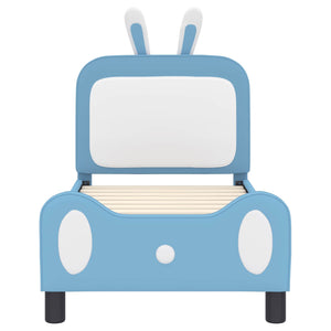 Struttura letto per bambini con testata Blu 70 x 140 cm PU 42011085