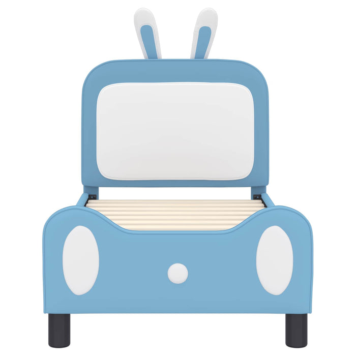 Struttura letto per bambini con testata Blu 70 x 140 cm PU 42011085