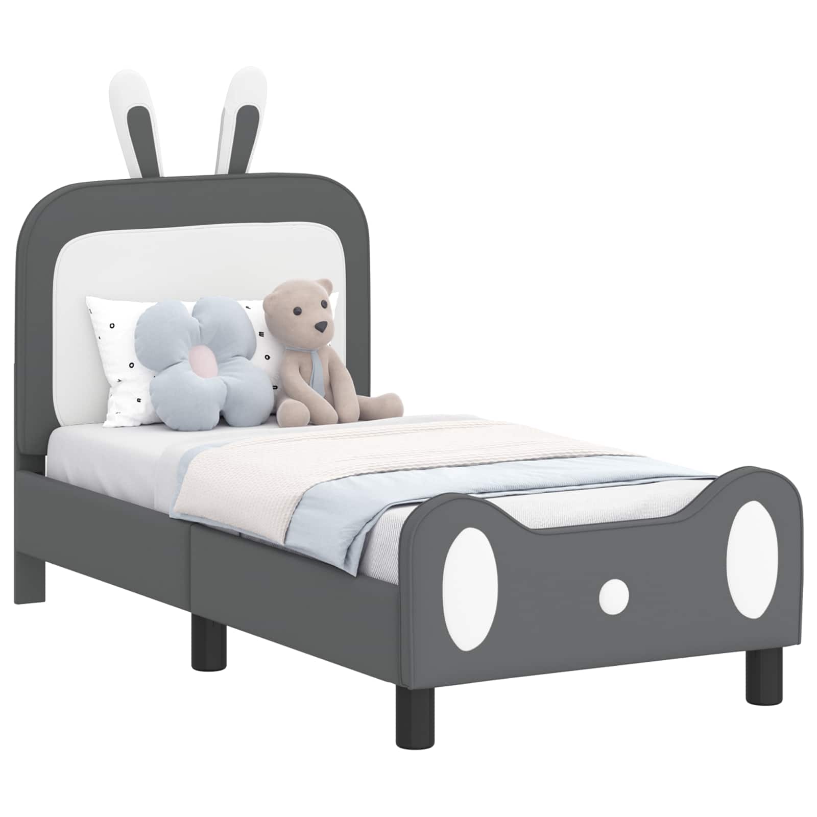 Struttura letto per bambini con testata Grigio chiaro 42011086