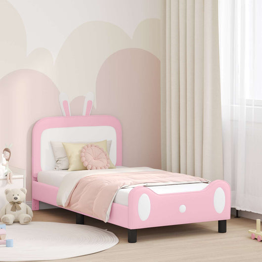 Struttura letto bambini con testata Rosa 80 x 160 cm PU 42011087