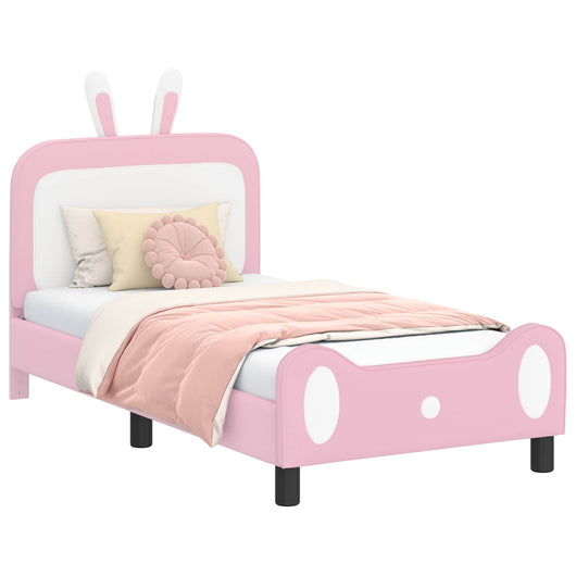 Struttura letto bambini con testata Rosa 80 x 160 cm PU 42011087
