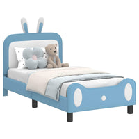 Struttura letto bambini con testata Blu 80 x 160 cm PU 42011088