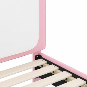 Struttura letto bambini con testata Rosa 80 x 200 cm PU 42011090