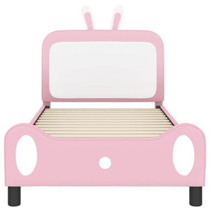 Struttura letto bambini con testata Rosa 80 x 200 cm PU 42011090