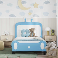 Struttura letto bambini con testata Blu 80 x 200 cm PU 42011091
