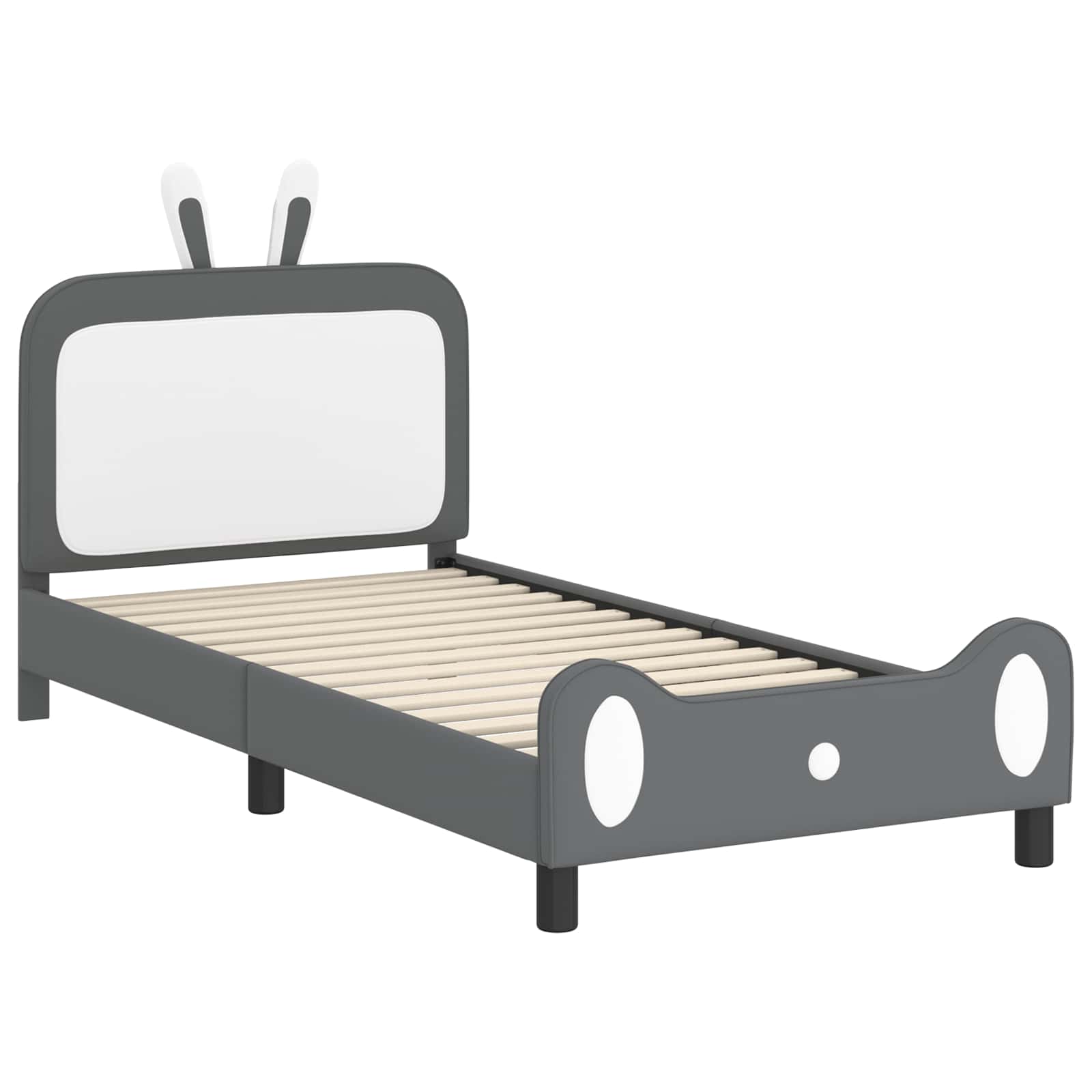 Struttura letto bambini con testata Grigio chiaro 90 x 190 cm 42011095