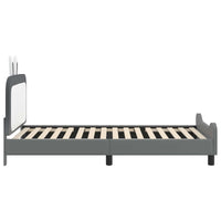 Struttura letto bambini con testata Grigio chiaro 90 x 190 cm 42011095